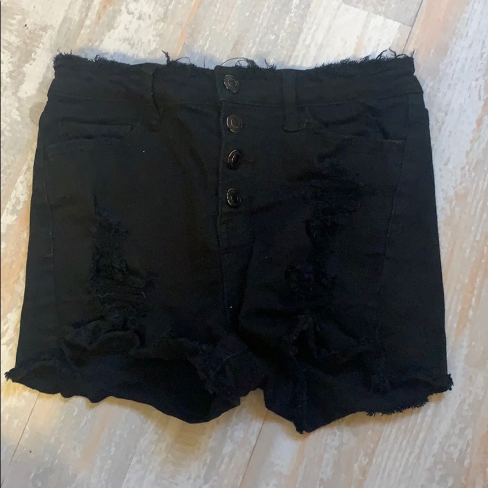 Vervet Black Jean Shorts